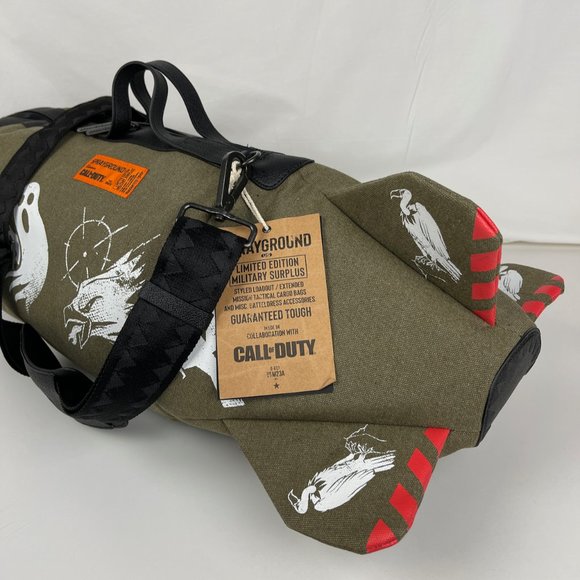 New Sprayground Call of Duty Shark Torpedo Duffle Bag - Picture 7 of 12
